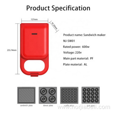 timing multi function sandwich press for breakfast